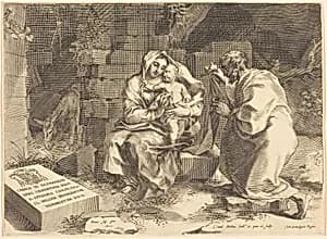 The Holy Family by Claude Mellan