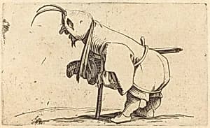 The Hooded Cripple by Jacques Callot