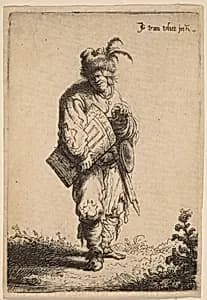 The Hurdy-Gurdy Player by Johannes van Vliet