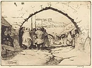 The Jewish Quarter, Tetuan by James McBey