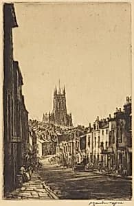 The Jews' Quarter, Leeds by Sir Muirhead Bone