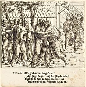 The Kiss of Judas by Augustin Hirschvogel