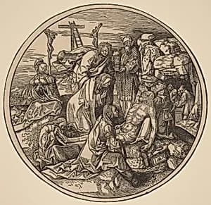 The Lamentation and Entombment by Jacob Cornelisz van Oostsanen