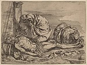The Lamentation by Follower of Jusepe de Ribera