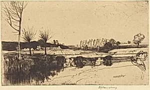 The Lea, near Ryehouse by David Young Cameron