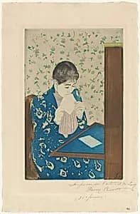 The Letter by Mary Cassatt