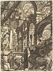 The Lion Bas-Reliefs by Giovanni Battista Piranesi
