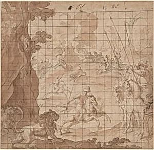 The Lion Hunt by Vicencio Carducho