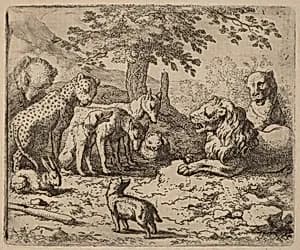 The Lion Seeks Advice by Allart van Everdingen