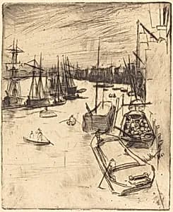 The Little Rotherhithe by James McNeill Whistler