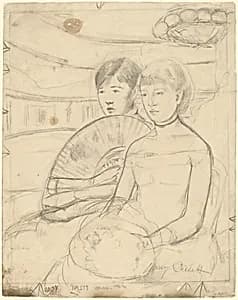 The Loge [recto] by Mary Cassatt
