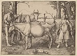 The Milkmaid by Lucas van Leyden