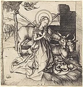 The Nativity by Martin Schongauer