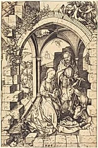 The Nativity by Martin Schongauer