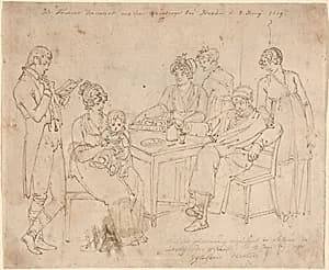 The Nauwerk Family by Johan Christian Dahl
