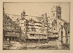 The Old Exe Bridge by John Taylor Arms