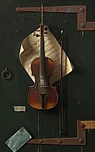 The Old Violin by William Michael Harnett