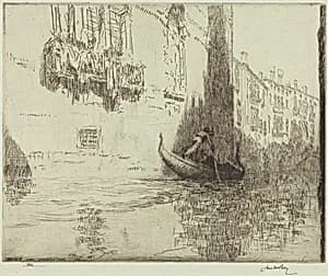 The Passing Gondola by James McBey