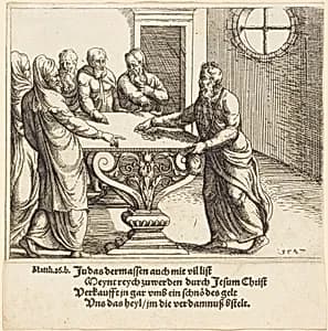 The Payment of Judas by Augustin Hirschvogel