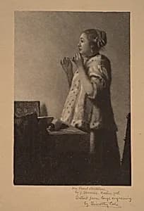 Portrait of Timothy Cole after Johannes Vermeer