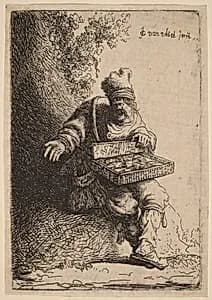 The Peddler by Johannes van Vliet