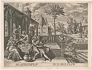The Perniciousness of Men by Jan Sadeler I, after Marten de Vos