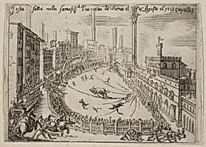 The Piazza, Siena by Bernardino Capitelli