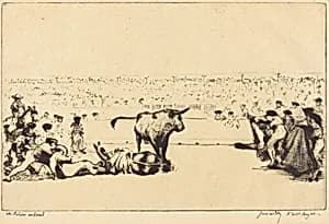 The Picador Unhorsed by James McBey