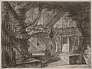 The Pier with Chains by Giovanni Battista Piranesi