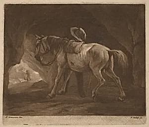 Portrait of Nicolaas Verkolje after Philips Wouwerman