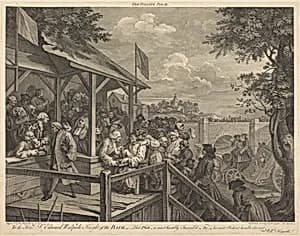 The Polling by William Hogarth and Francois Morellon de La Cave