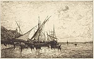 The Port of Monaco by Adolphe Appian