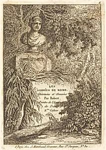The Portrait Bust by Hubert Robert