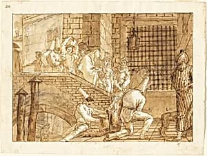 The Prison Visit by Giovanni Domenico Tiepolo