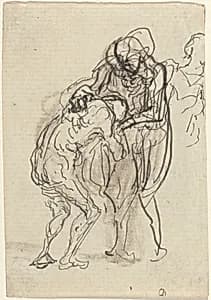 The Prodigal Son by Honoré Daumier