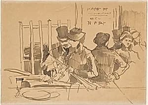 The Railway Restaurant by Edouard Manet