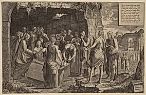 The Raising of Lazarus by Lambert Suavius