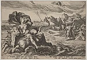 The Rape of Europa by Workshop of Hendrick Goltzius, after Hendrick Goltzius