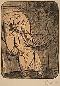 The Reading (La lecture) by Pablo Picasso