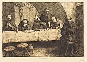 The Refectory (Le refectoire) by Alphonse Legros