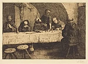 The Refectory (Le refectoire) by Alphonse Legros