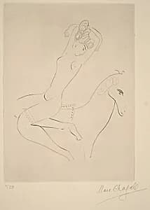 The Rider by Marc Chagall