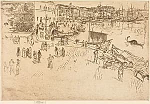 The Riva, No.I by James McNeill Whistler