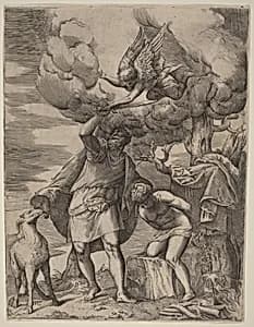 The Sacrifice of Abraham by Battista Franco