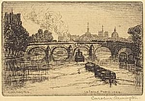 The Seine, Paris by Caroline Helena Armington