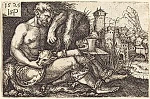 The Shepherd by Sebald Beham