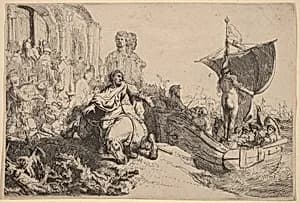 The Ship of Fortune by Rembrandt van Rijn