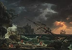 The Shipwreck by Claude-Joseph Vernet