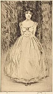 The Silk Dress by James McBey