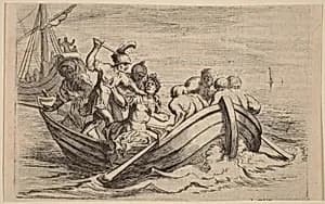 The Stabbing of Pompey by Willem Basse